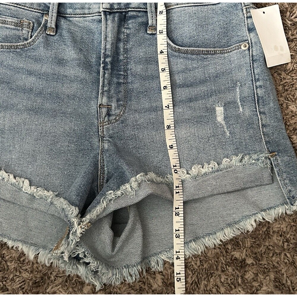 NWT Good American Good Curve High Rise Denim Shorts 4/27 - Picture 9 of 9